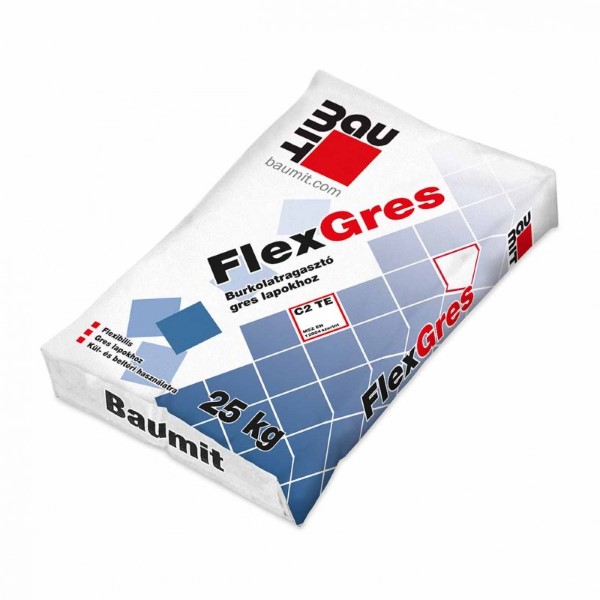 Baumit FlexGres - vékonyágyas burkolatragasztó - 25 kg